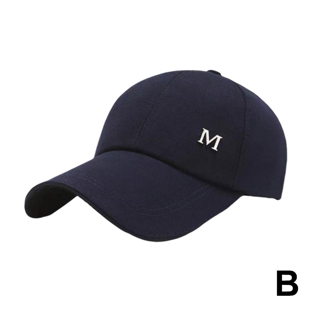 Бейсболка с вышивкой в виде буквы M, однотонная шляпа от солнца, регулируемые шляпы для пап, солнцезащитная шляпа, кепка Gorras U7H4
