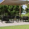 Day and Night - Day and Night Garden Furniture Set 9 Pieces and Anthracite Gray Aluminum Cushions