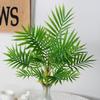 Real Touch Artificial Palm Leaves Branches Artificial Fern  Office Desktop Decoration