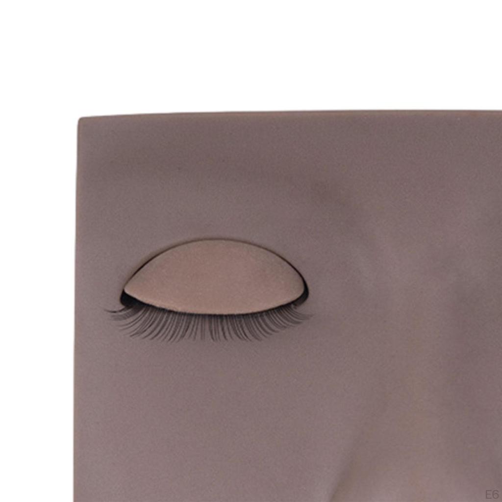 Голова манекена для ресниц Портативная учебная макияжная терапия для век Умывание лица