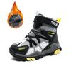 31-40 Children's Winter Large Fashion Outdoor Velcro High Top Plush Warm Cotton Boots Snow Boots