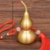 1Pc Traditional Chinese Feng Shui Gourd Brass Mental For Health Enhance Buddhist Good Luck Home Ornament Decor Pendant Keychain