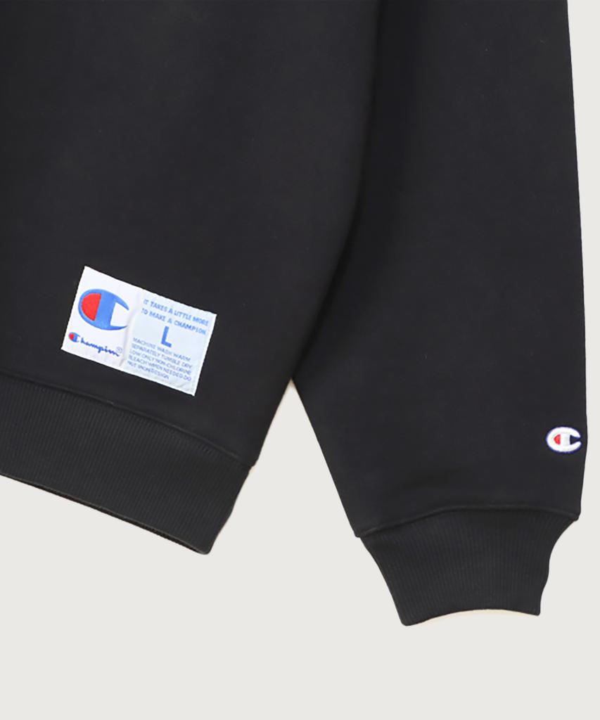 CHAMPION C-Logo Oversized Jog Tag Sweatshirt Black