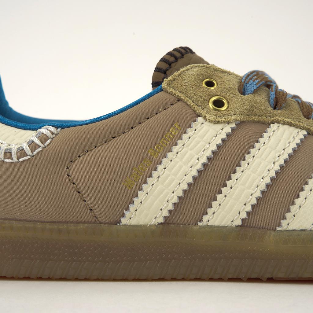 Wales Bonner x adidas Samba Нейлон Пустынный Белый Унисекс Кроссовки Коричневый Чудо-Белый Пепельно-Синий IH3261