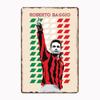 Roberto Baggio Poster Football Player Retro Metal Sign Club Indoor Room Decor Custom Tin Home Wall Decor