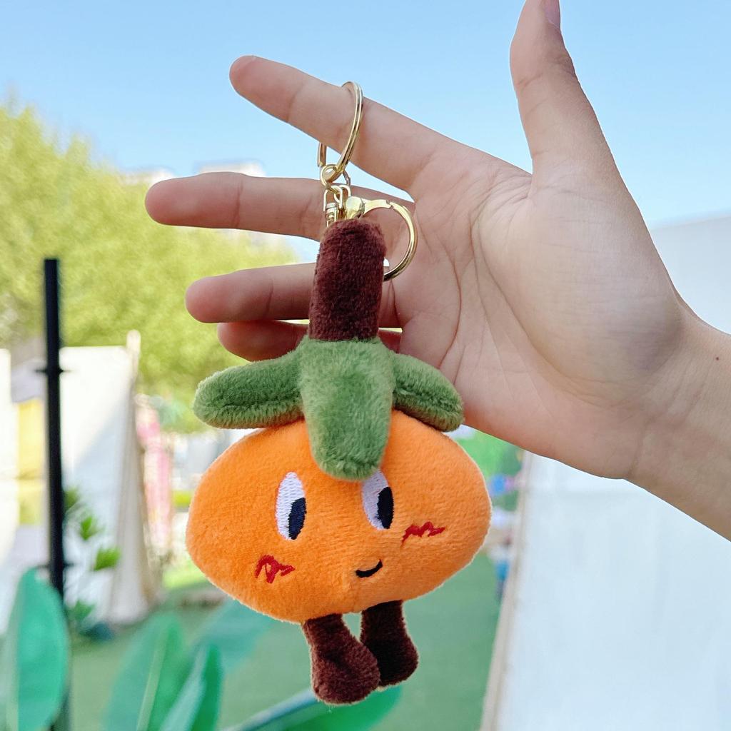 Плюшевый кулон Хурма Жуи: Креативный мультяшный брелок с фруктами и аксессуар для сумки