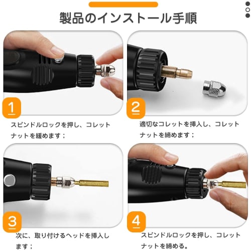 Set of 16 Diamond Burs with Shanks, 4mm Diameter X 3mm Cylindrical Shank, Chainsaw Grinding Heads, Drill Bits, Abrasive File Tools, for Polishing, Gri