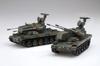 Набор из пушки Military Series Ground Force Type 87 с пластиковой моделью 1/72 № 9 EX-2 Самооборона самоходная зенитная установка (2-х автомобильный персонал)