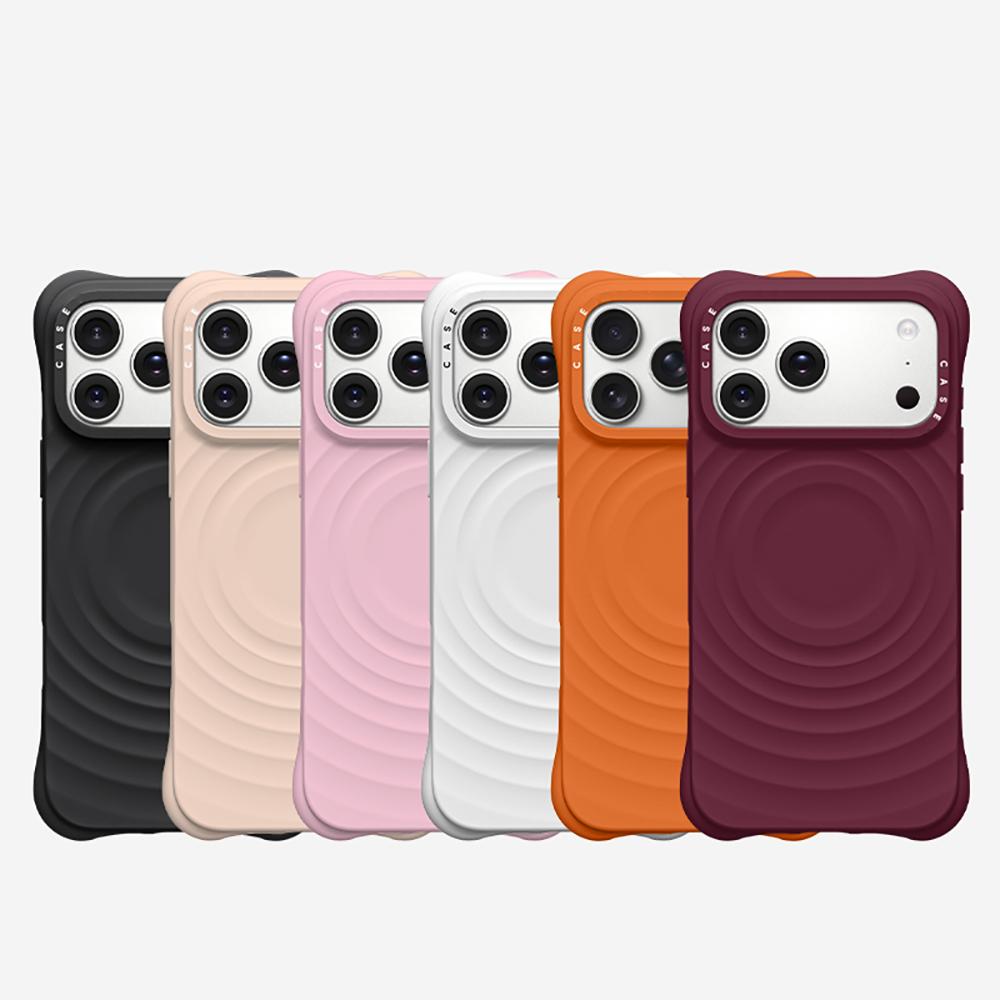 Модный чехол в стиле INS с волнами для MagSafe, силиконовый чехол для iPhone 17 Pro Max 17Pro, рамка для камеры, гравировка букв, усиленные четыре угла, противоударный чехол-подушка безопасности