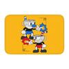 Custom Cuphead's Mugman Front Door Mat Anti-Slip Indoor Waterproof Cartoon Game  Doormat Kitchen Bedroom Entrance Rug Carpet