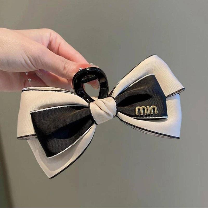 Высококачественная заколка для волос в стиле бант из жатого хлопка для женщин