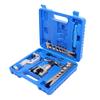 (R) Flaring Tool Set, Eccentric, for 6-19mm Pipes, Compatible with New Refrigerants, Includes Expansion Clamp, Pipe Cutter, and Chamfer