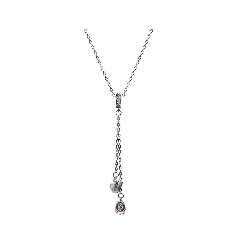 Ожерелье с подвеской в виде буквы NO Tassel Temperament для женщин Niche Sense Simple Collarbone Chain для женщин