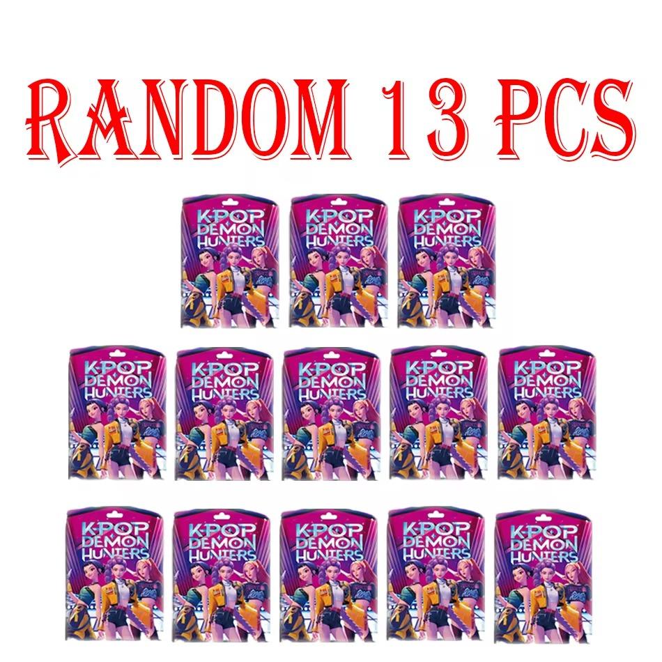24 шт. Случайная коробка-сюрприз 5-12 см Аниме K-pop Охотники на демонов Женская группа RUMI MIRA ZOEY Фигурка Экшн ПВХ Модель Игрушки Украшения Подарки
