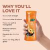 JOY Шампунь для кондиционирования волос Hair Fruits Long & Silky Абрикос и Персик 340 мл | Мягкие Блестящие Волосы, Увлажняющий и Питательный