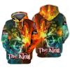 Толстовка с 3D-принтом «Лев Крест» для мужчин и женщин, модная толстовка с капюшоном «Иисус Вера», свитшот, весенне-осеннее пальто, унисекс, спортивный костюм, мужская одежда, для подростков