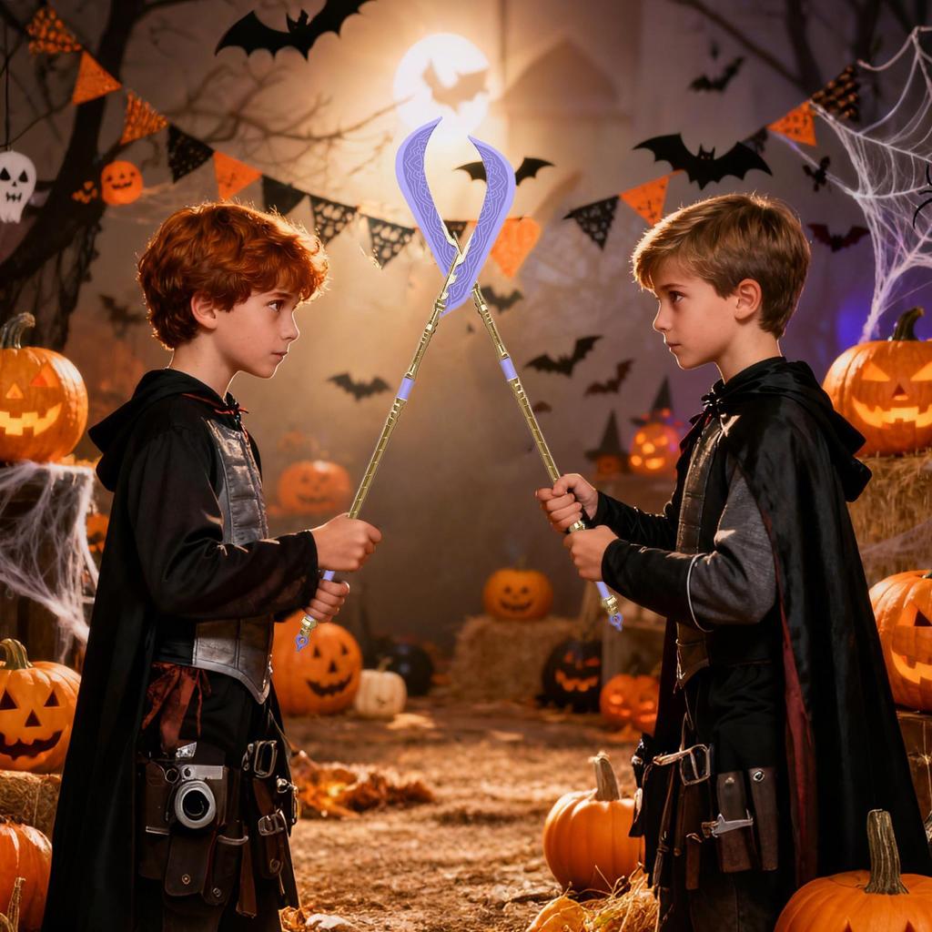 KPOPDemon Cosplay Hunters 3D Printed Long Knife Sword for Women Girls Group Roleplay Props Halloween Costume Accessories