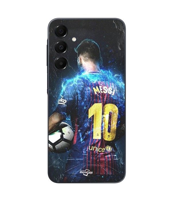 Coque - Maniacase - Samsung Galaxy A16 - Silicone - Noir - Football Superstar