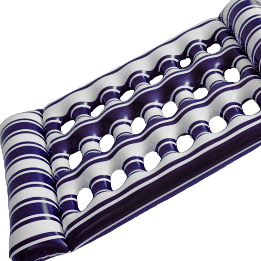 Надувная водная спальная кровать, плавающий шезлонг из ПВХ, надувной матрас, складной надувной матрас для бассейна, игрушки для плавания на открытом воздухе