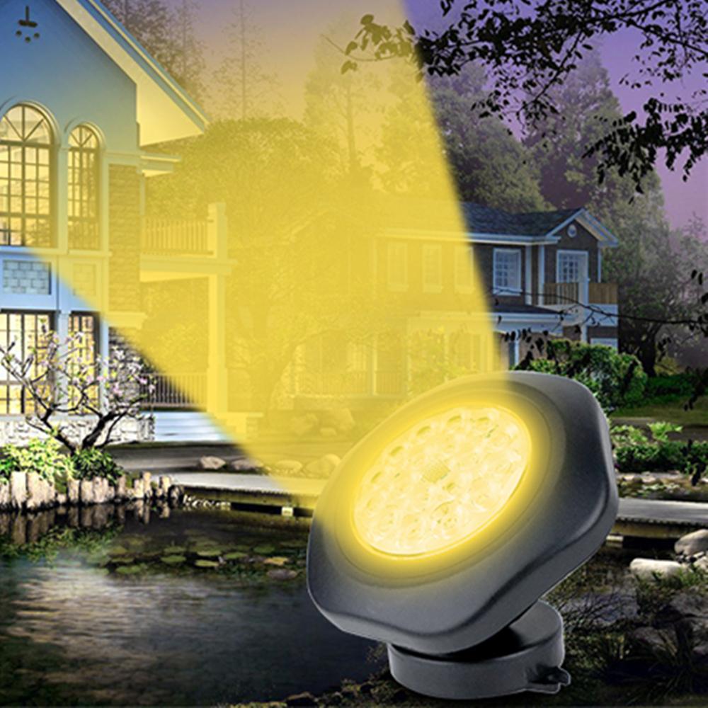 6000K/3000K солнечные подводные фонари, уличные солнечные светодиодные светильники для бассейна, декоративные светильники для пруда, фонтана, аквариума, патио, газона