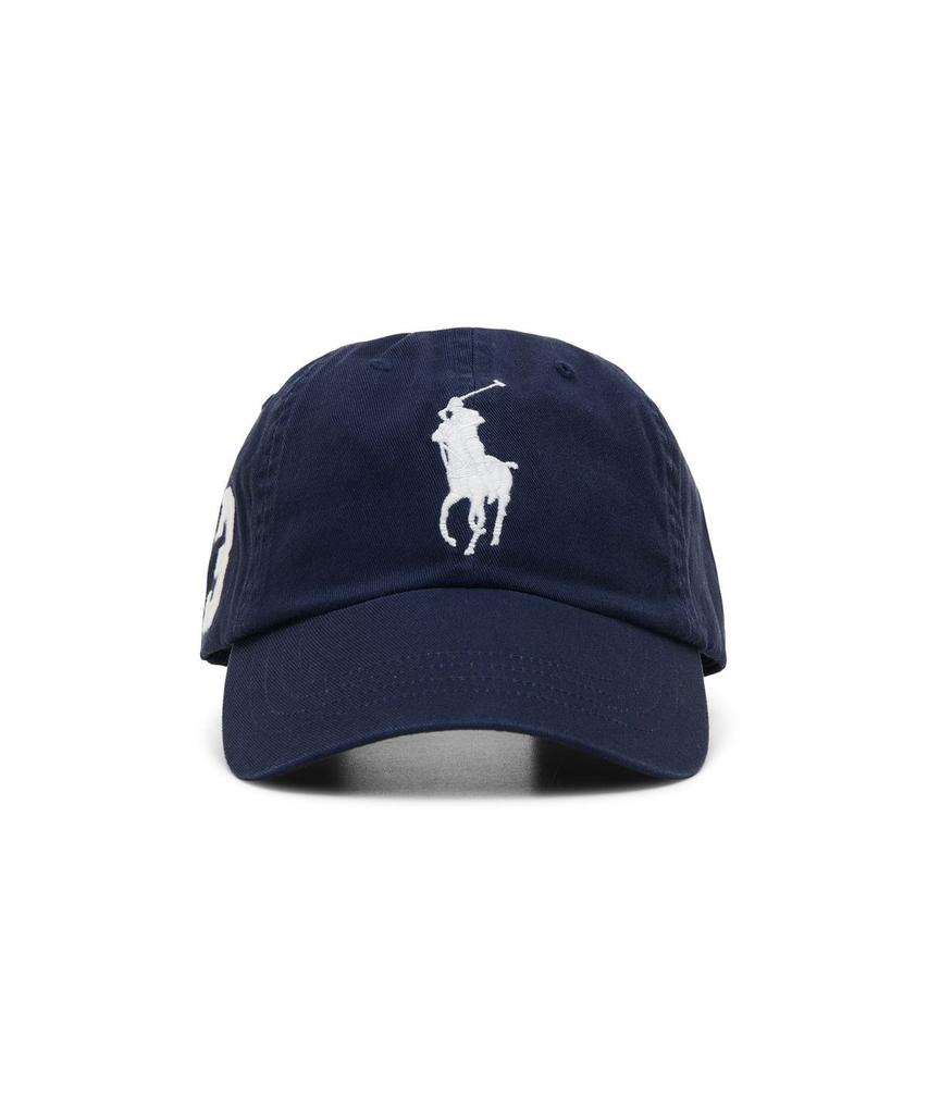 Кепка-бейсболка POLO RALPH LAUREN Big Pony из хлопка - Темно-синяя