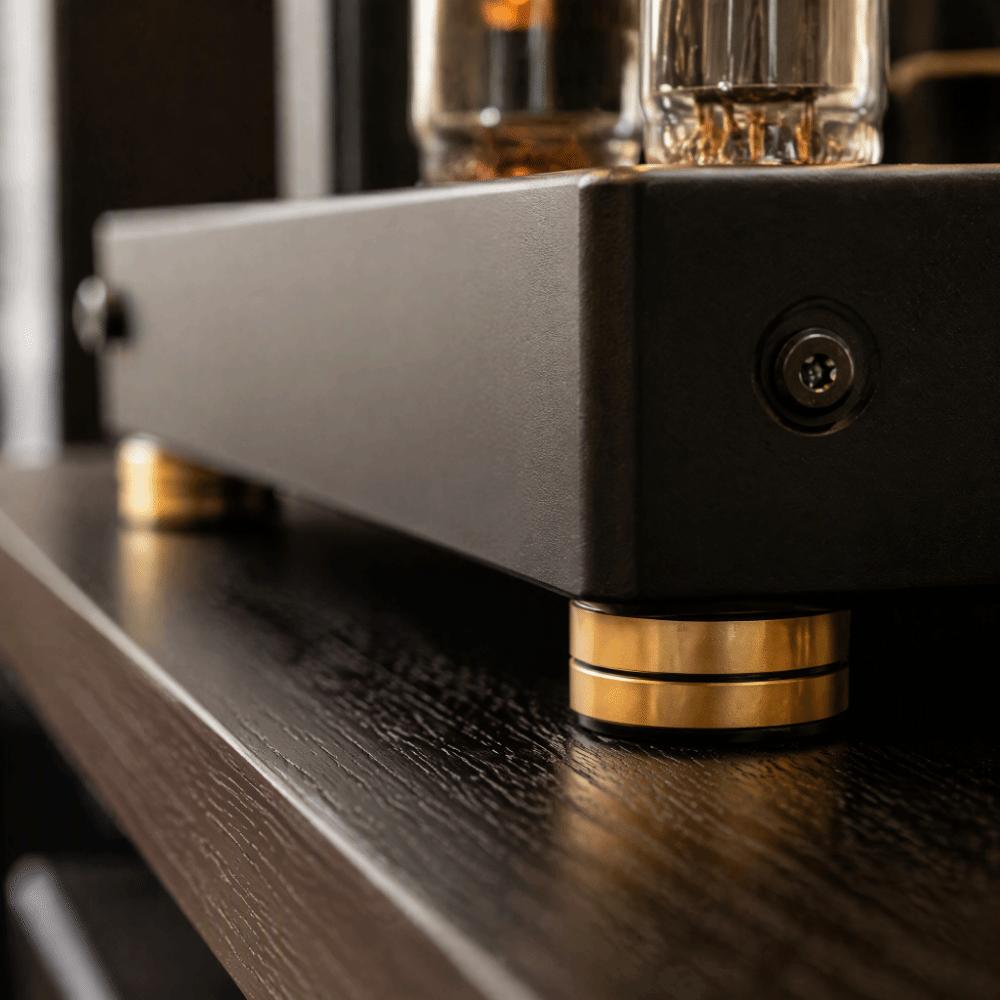 Gold Anti Vibration Feet Aluminium Alloy Amplifier Feet Durable Cutting Board Feet Amplifiers