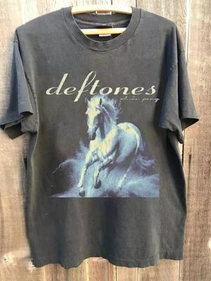 Deftones WHITE PONY Футболка унисекс в винтажном стиле, угольная, топы, футболки, мужская, женская, S-4XL