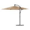 Vidaxl Parasol Ogrodowy Na Stalowym Słupku, Brązowy, 269X269X235 Cm