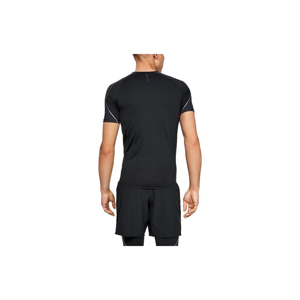 Under Armour UA Rush Crew Neck Training Compression Shirt Men tops Black 1345196-001
