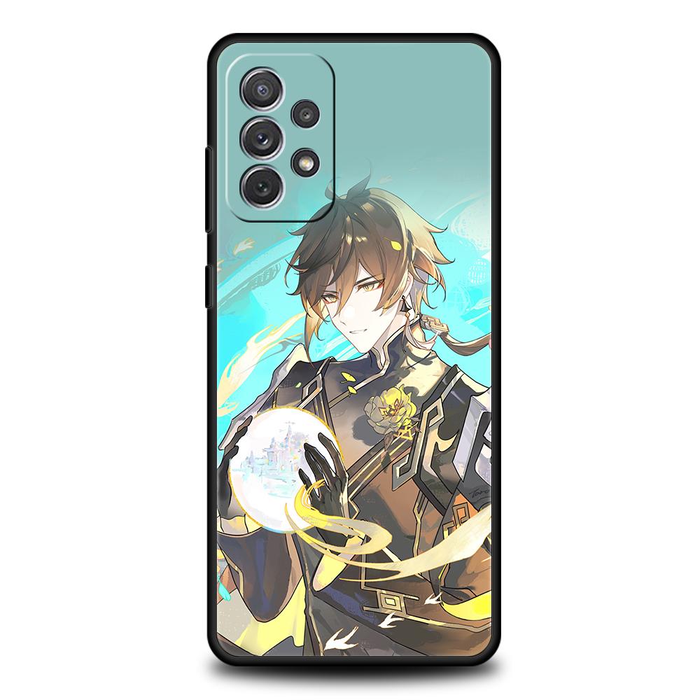 Чехол Genshin impact Baizhu для Samsung A24 A12 A14 A32 A50 A70 A20E A20S A10 A10S A22 A30 A40 A34 A54 A42 A52 5G A02S A04s