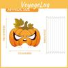 Тыквенная маска для лица, украшение для вечеринки на День благодарения, набор из 6 штук, из бумажных материалов