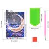 HAODEOO 5D Diamond Art Moon 5D Diamond Painting Mosaic Art Diamond Painting Kit Картина из бисера Полный набор пасты для вышивки бисером Мозаика из бисера Художественное оформление