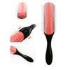 2 Pcs 9 Rows Hair Brush Nylon Bristle Styling Brush Curly Hair Detangling Brush for Separating