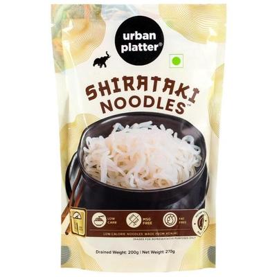 Urban Platter Лапша Ширатаки, 270 г [подходит для кето-диеты]; Низкоуглеводный, безжировый, безглютеновый; Ультранизкокалорийная лапша Konjac Miracle]