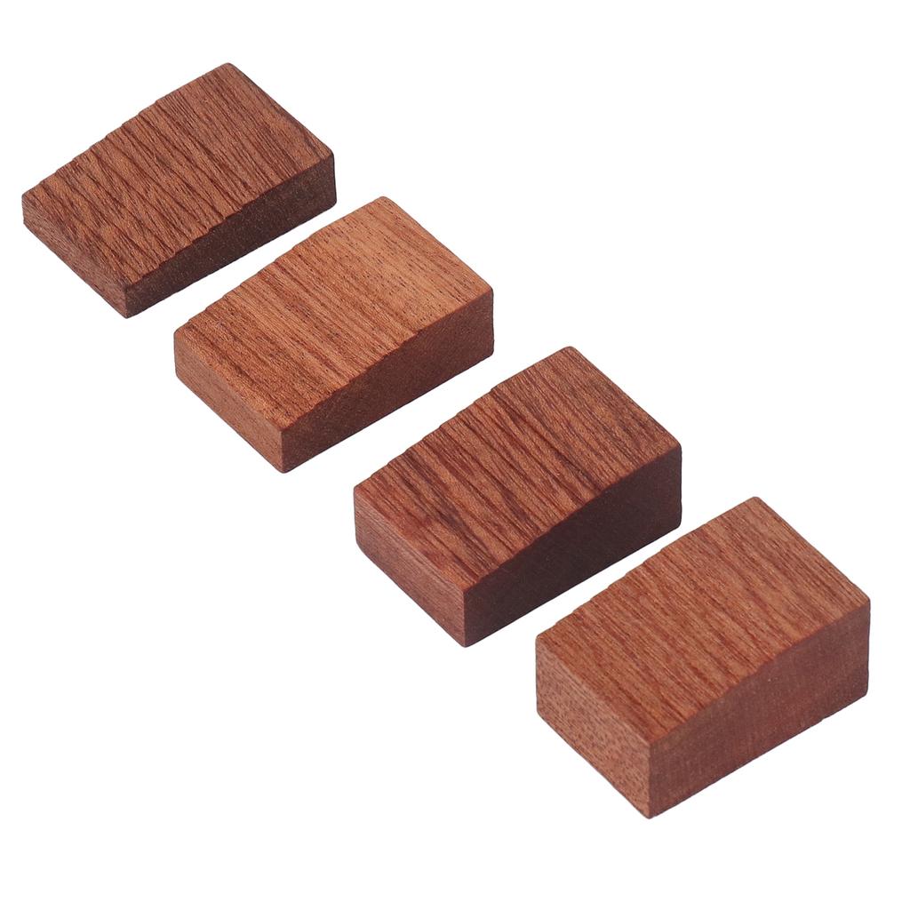 4PCS Floating Tremolo Set Up Block 4 Sizes Mahogany Wood Bridge Floating Tremolo Stopper