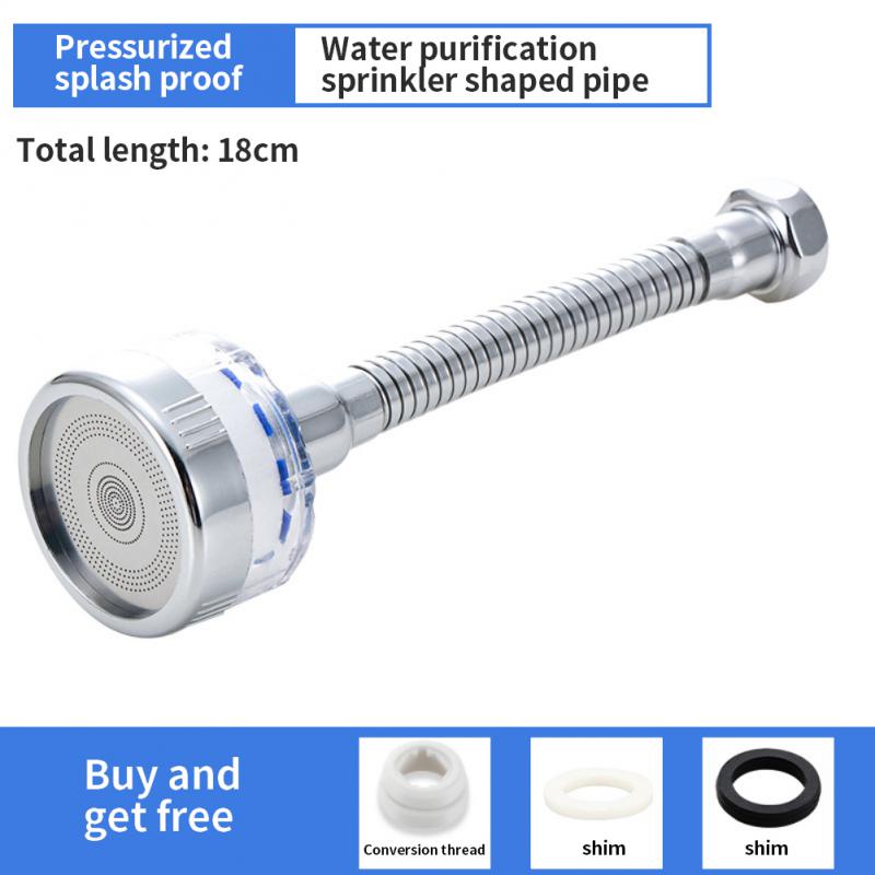 Вращающийся на 360° фильтр для смесителя, кухонный аэратор для удаления хлора, защита от брызг, экономия воды в ванной, насадка для крана, очистка воды
