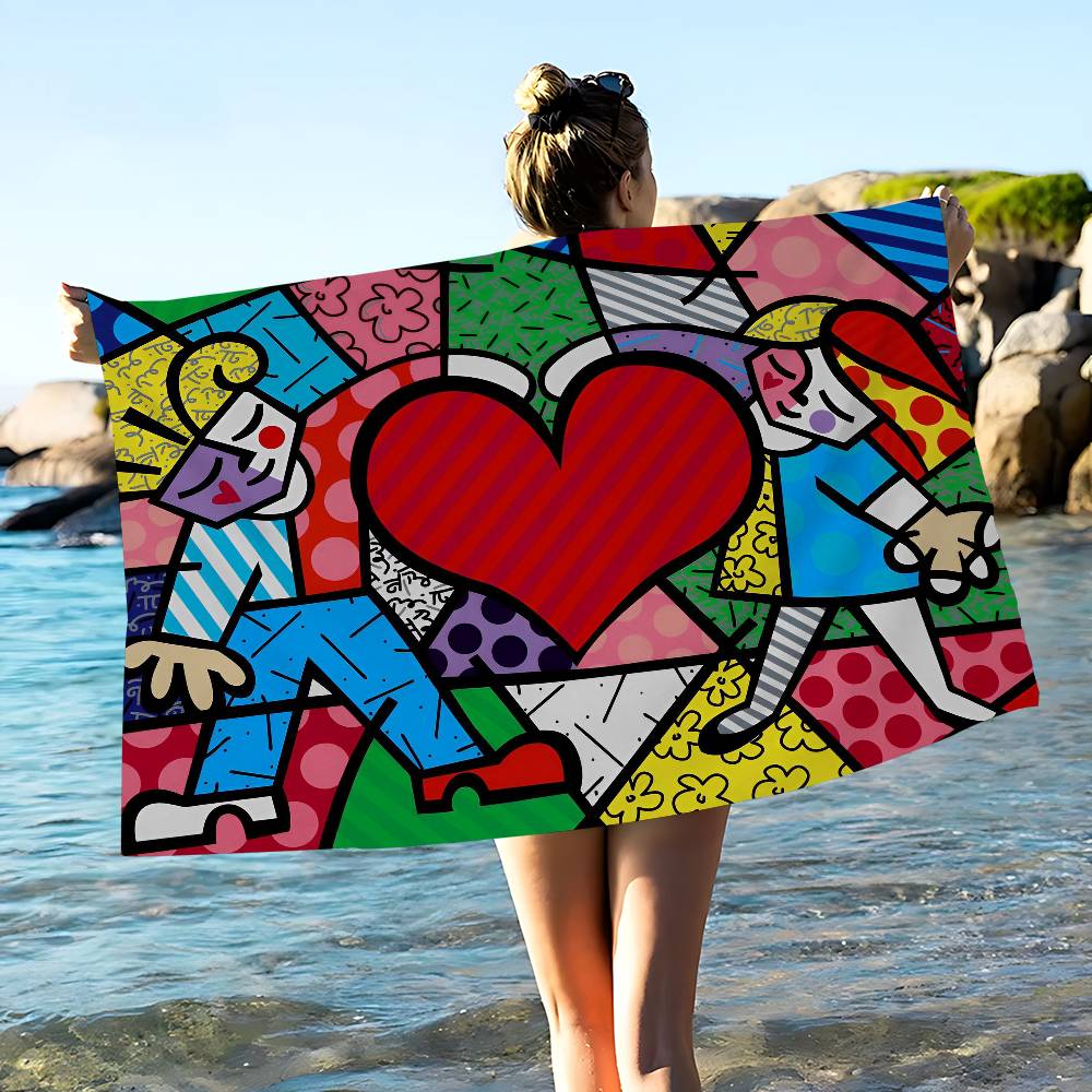 Britto Art Большие Микрофибровые Пляжные Полотенца Быстросохнущее Полотенце Песочные Пляжные Полотенца Полотенце для Бассейна Для Путешествий Пляж Бассейн Йога