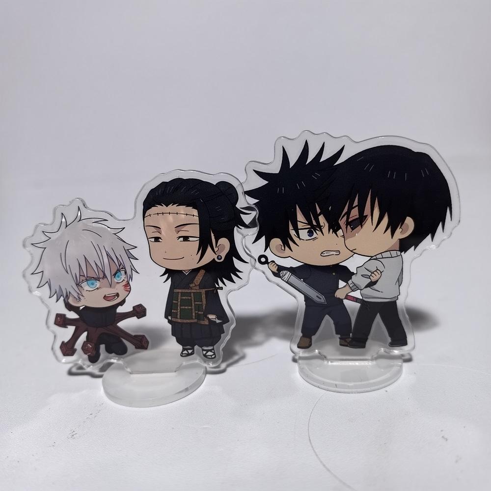 8 см Аниме-аксессуары Jujutsu Kaisen Сатору Годжо Нанами Кенто Мини-подставка Акриловые украшения Коллекции моделей Куклы Фигурки Подарки