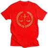 Мужская футболка Custom Law Golden Scales Of Justice с короткими рукавами, футболка для юриста, юридической вечеринки, приталенная, 100% хлопок