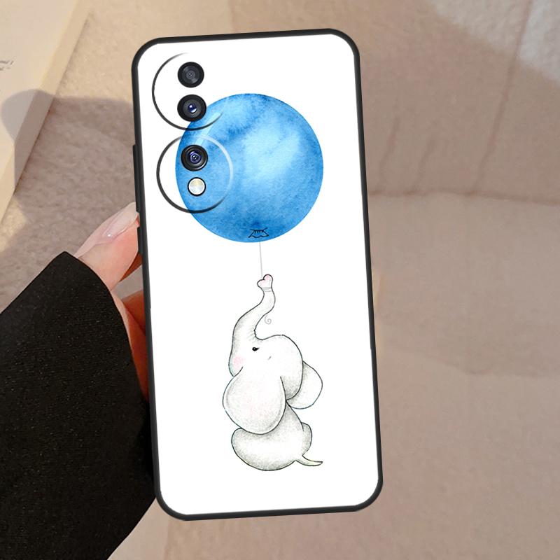 Cute Elephant Case For Honor X9a X9b X8 X9 X7 X6 a 8X 9X Cover For Honor Magic 5 4 Lite Pro 50 70 90 Lite