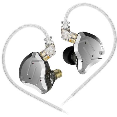 Проводные наушники KZ ZS10 PRO, 4BA+1DD Внутриканальные, Наушники высокого класса, Китайские наушники с ушными крючками, Высокая звукоизоляция, Алюминиевый сплав и Смола