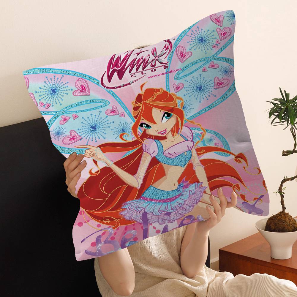 Мультяшная W-Winx Милый Клуб Наволочка Декоративная Подушка Диван Домашний Декор чехол наволочки
