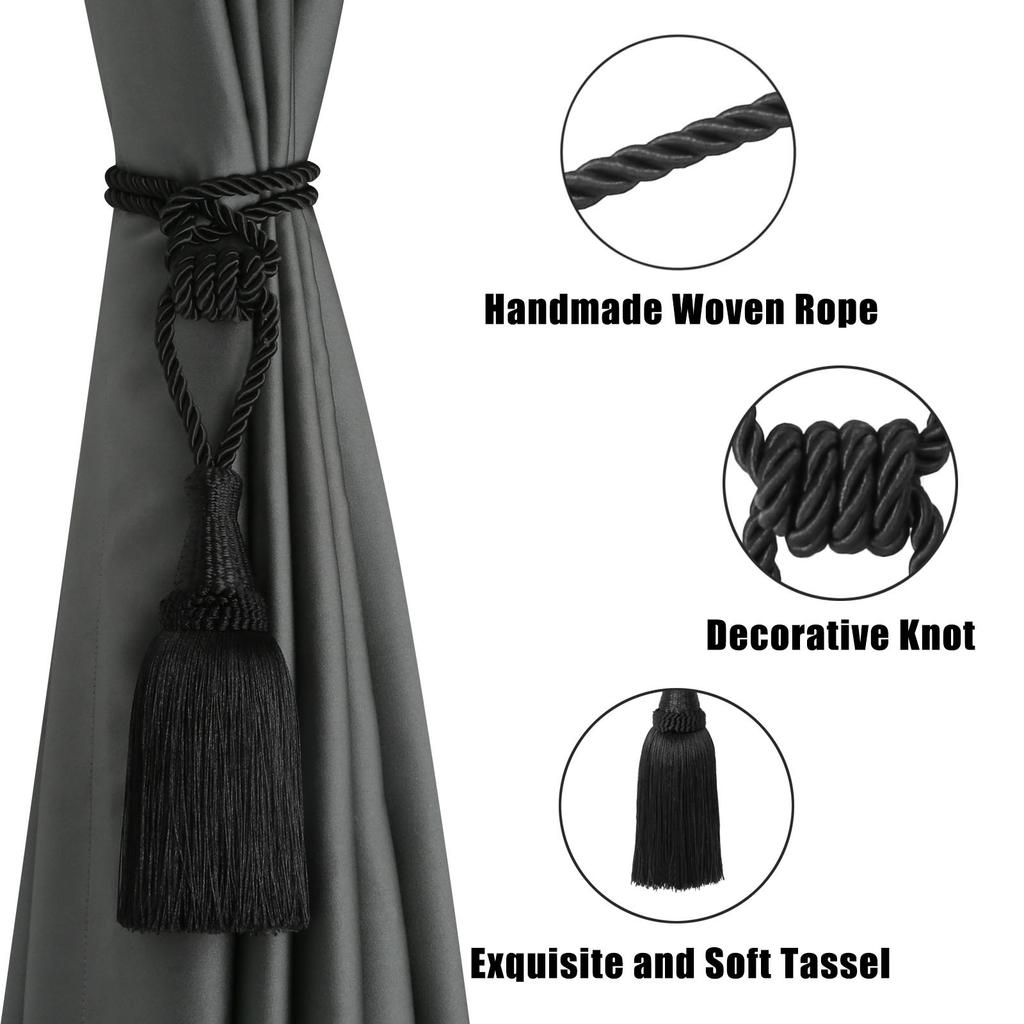 1 упаковка, подхваты для занавесок с кисточками, аксессуары для комнаты, держатель для штор, занавески ручной работы, веревка с кисточками, домашний декор