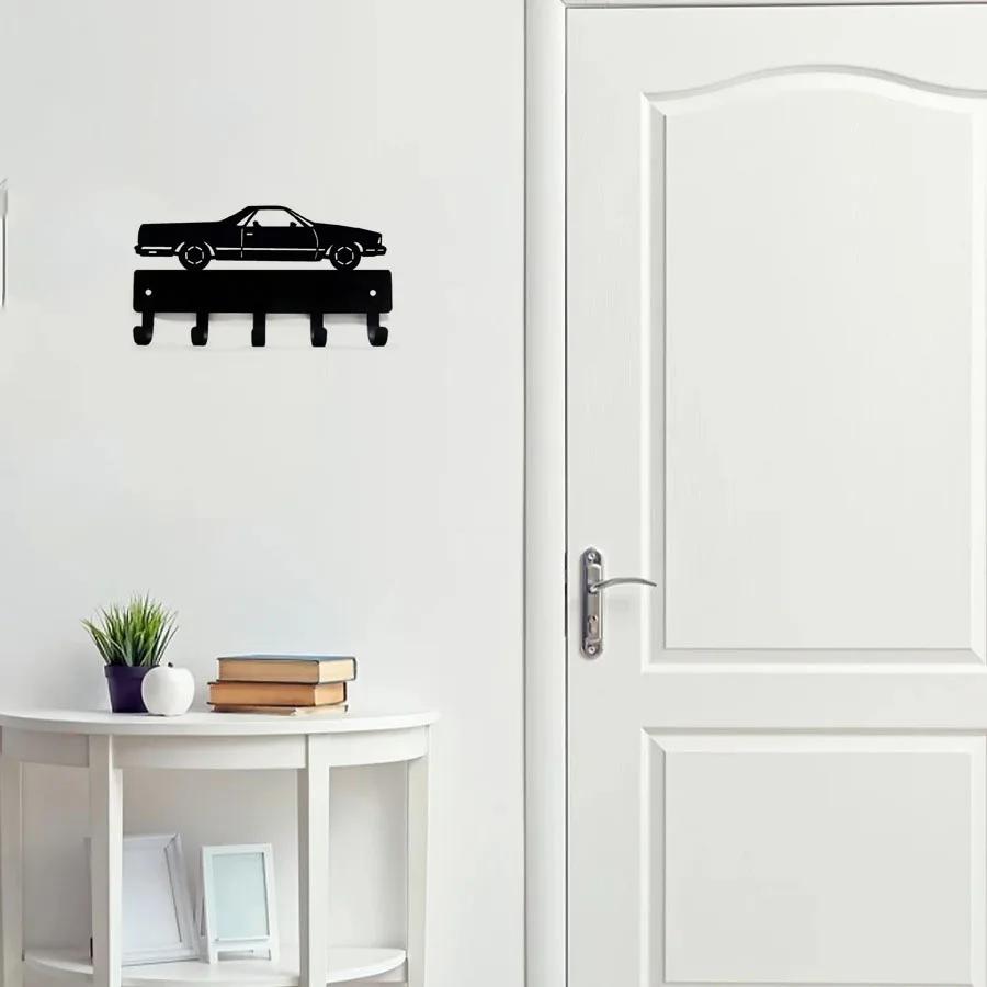 1 шт. Классическая вешалка для ключей от автомобиля - совершенно новая, шириной 6 дюймов/шириной 9 дюймов, металлический настенный крючок для спальни/гостиной/украшения дома