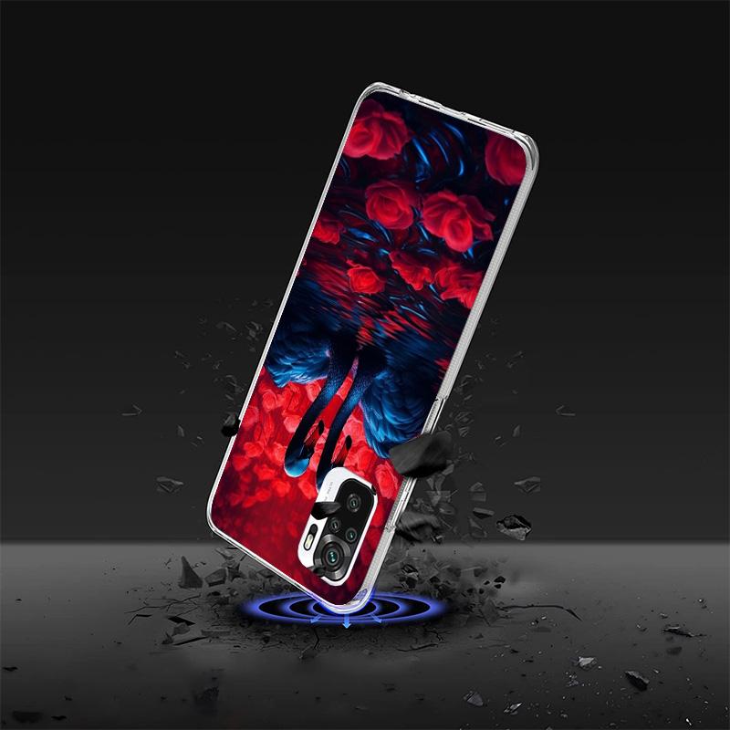 Black Swan Noble Phone Case For Xiaomi Redmi Note 15 14 13 12S 12 Pro Plus 11S 11E 11 11T 10S 10 Art Soft Pattern Cover Redmi No