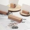 Walnut/Beech Wood Card Holder - Simple Style Photo and Menu Display Base