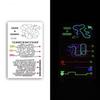 Little Sexy Cute Tattoo for Women Glowing Dark Taty Waterproof Fake Tatoo Luminous Tattoo Stickers Body Art Cartoon Tattoo