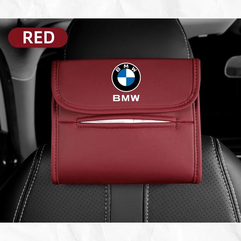 Car Leather Hanging Tissue Box Seat Back Napkin Paper Storage Bag For BMW X6 X1 X2 X3 X4 X5 X7 E46 E39 E90 E36