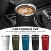 AABIF1 Car Badge Thermos Cup Coffee Mug Stainless Steel Coffee Thermos Mug For Mercedes Benz A B C E S AMG CLA CLK GLA Stickers