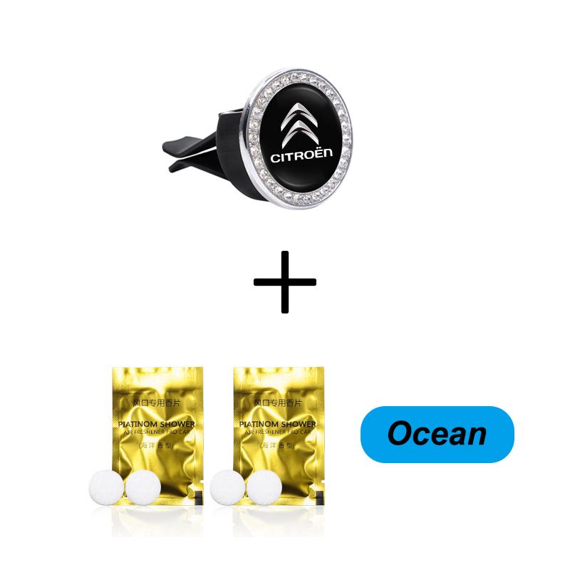 YKJV4 Car Air Freshener Solid Aroma Auto Interior Perfume Diffuser For Citroen e-C3 e-C4 X C5X C3 C4 Cactus Picasso C-Crosser C6 C1 C2